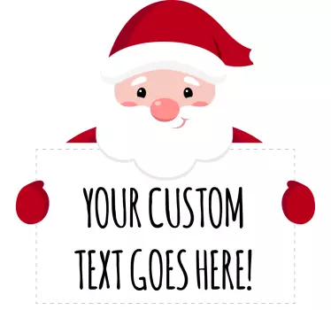 Autocolantes decorativos de Natal Papai noel personalizado - TenStickers
