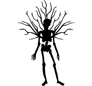 Autocolantes decorativos de halloween Esqueletos com ttree - TenStickers