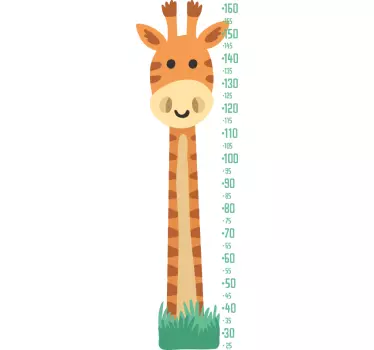 Autocolante decorativo Girafa com medidor de crescimento - TenStickers