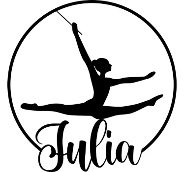 Autocolantes Decorativos de Baile Bailarina com nome - TenStickers