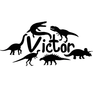 Autocolantes de dragões e dinossauros Vários dinossauros personal - TenStickers