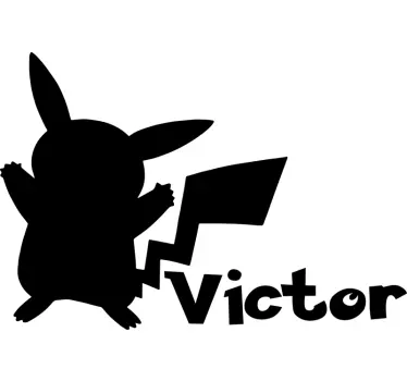 Autocolantes decorativos personalizáveis Pokémon com nome - TenStickers