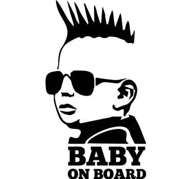 Bebe a bordo personalizado Rocha - TenStickers