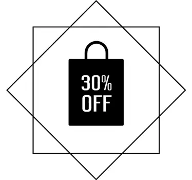 Vendas elegante ícone vinil autocolante decorativo janela - TenStickers