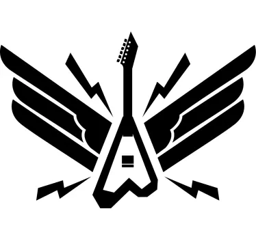 Autocolantes decorativos de rock Guitarra elétrica - TenStickers