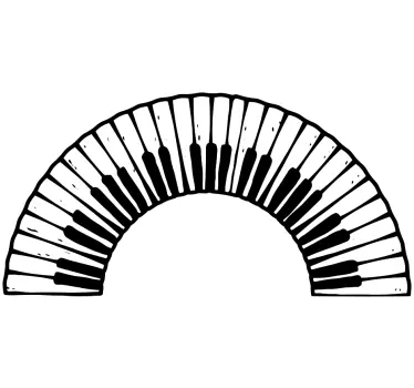 Autocolantes decorativos Musicais Teclado de piano - TenStickers
