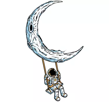 Autocolantes decorativos do espaço Ilustração de viagem espacial - TenStickers
