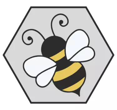 Autocolantes decorativos de insetos Abelha de desenho clássico - TenStickers