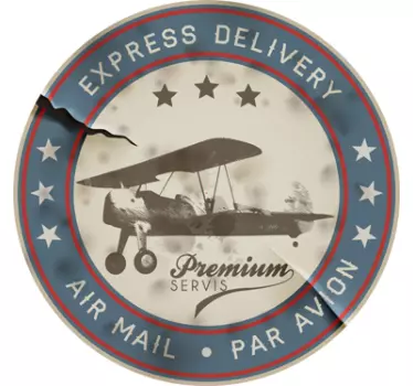 Autocolante para pc Carimbo de correio aéreo  - TenStickers