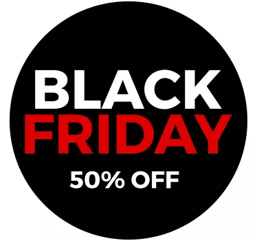 Black friday 50% fora do Autocolante para janelas - TenStickers