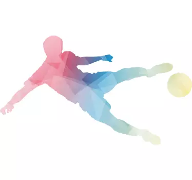Autocolante decorativo futebol Tiro espetacular - TenStickers