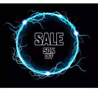Autocolante de promoção oferta de venda elétrica - TenStickers