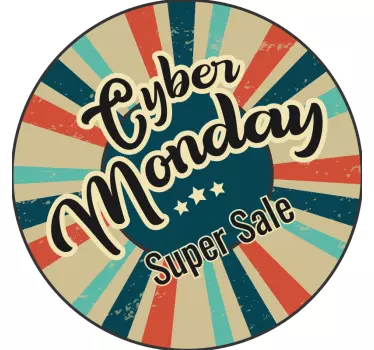 Autocolante de promoção placa de venda cibernética - TenStickers