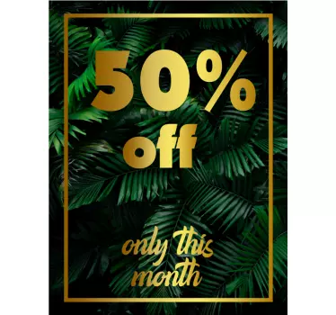 Autocolante de promoção design de promoção com desconto - TenStickers