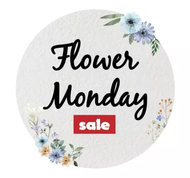 Autocolante de promoção anúncio de venda de flores - TenStickers