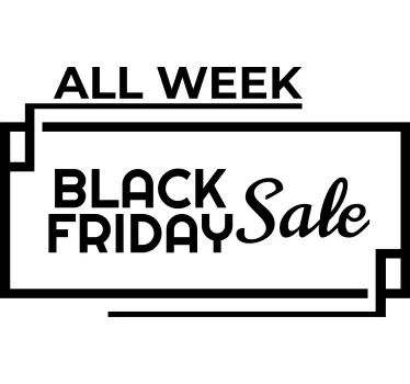 Autocolante de promoção venda de toda a semana - TenStickers