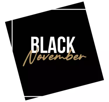 Autocolante de promoção sinal de novembro marcante - TenStickers