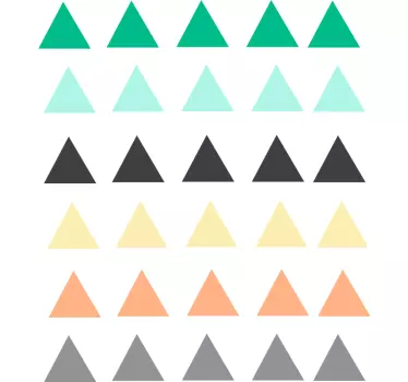 Autocolante decorativo para bebé Pacote de 30 pequenos triângulos - TenStickers