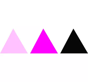 Autocolante geométrico arranjo triangular vibrante - TenStickers