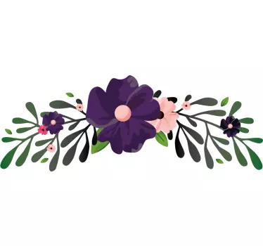 Autocolantes flores Ornamento de flores silvestres - TenStickers
