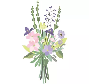 Autocolantes flores Buquê de flores silvestres - TenStickers