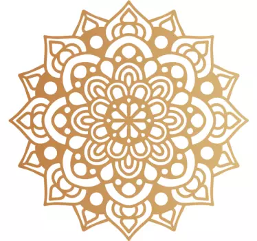 Vinil com padrões florais Mandala de arabescos de luxo - TenStickers