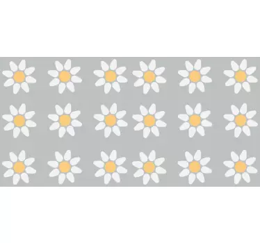 Vinil para móveis Padrão de margarida - TenStickers