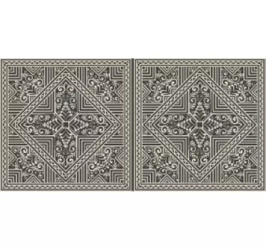 Vinil para móveis Ornamento estilo zentangle - TenStickers