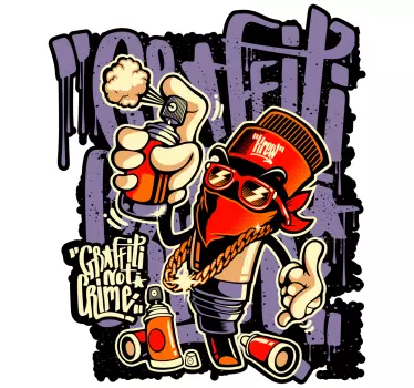 Vinil stickers Graffiti arte de rua - TenStickers
