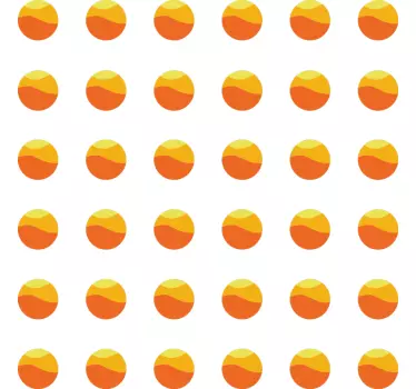 Autocolante geométrico padrões de círculos coloridos - TenStickers