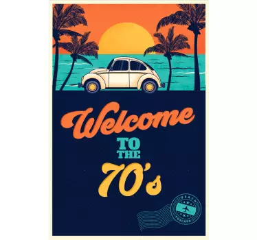 Autocolantes decorativos Vintage Bem-vindo ao autocolante dos ano - TenStickers