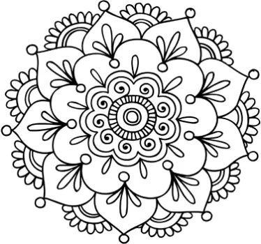 Vinil decorativo flor de lótus hindú - TenStickers