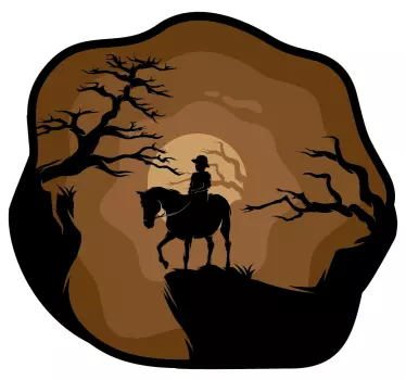 Autocolantes de animais diversos Cavalos na floresta - TenStickers
