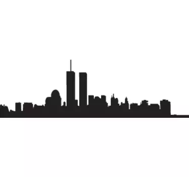 Adesivo de silhueta Manhattan - TenStickers