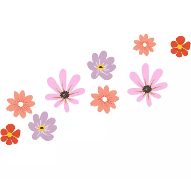 Autocolantes flores Flor rosa mágica - TenStickers
