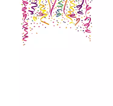 Adesivo de quadro branco com confetis - TenStickers