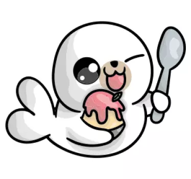 Autocolantes de animais diversos Foca bebê anime - TenStickers