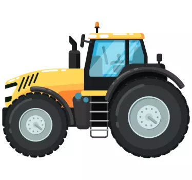 Autocolantes de brinquedos Trator amarelo - TenStickers