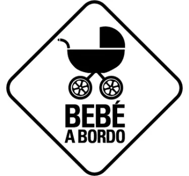 Sticker decorativo carrinho de bebe - TenStickers