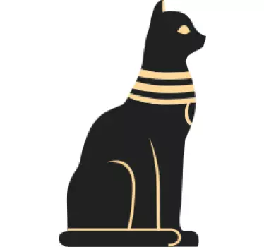 Autocolante decorativos de política e religião Gato egípcio - TenStickers
