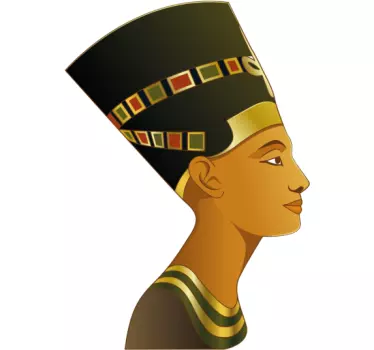 vinil autocolante decorativo nefertiti iphone - TenStickers