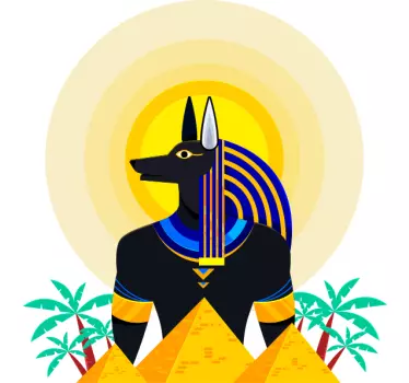 Autocolante decorativos de política e religião Majestoso anúbis e - TenStickers