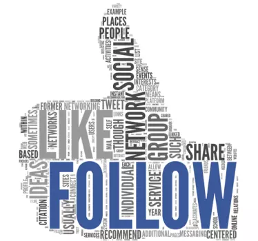 Vinilo decorativo Follow - TenStickers
