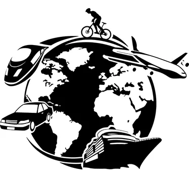 Autocolante decorativo transportes - TenStickers