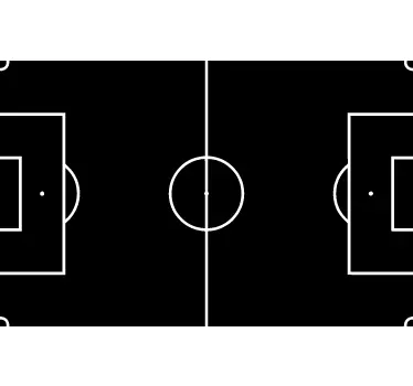 Autocolante decorativo campo de futebol quadro - TenStickers
