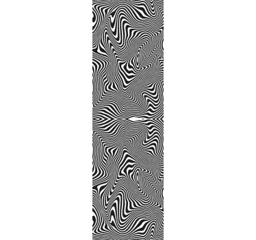 Vinil para chuveiro Efeito zebra 3d - TenStickers