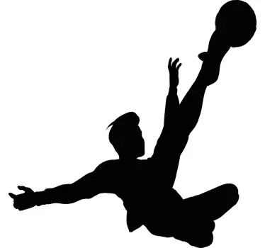 Autocolante decorativo futebol Chute de futebol de cabeça para ba - TenStickers