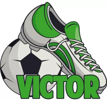 Autocolante decorativo futebol Chuteira e bola de futebol persona - TenStickers