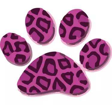 Autocolante emblema de impressão de pata - TenStickers
