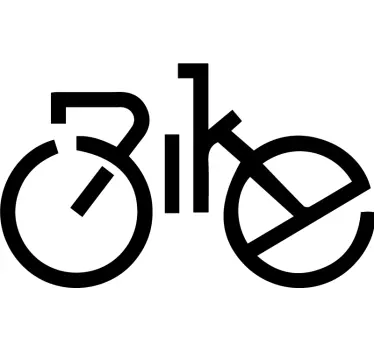Autocolantes decorativo para bicicletas Texto decorativo de bicic - TenStickers